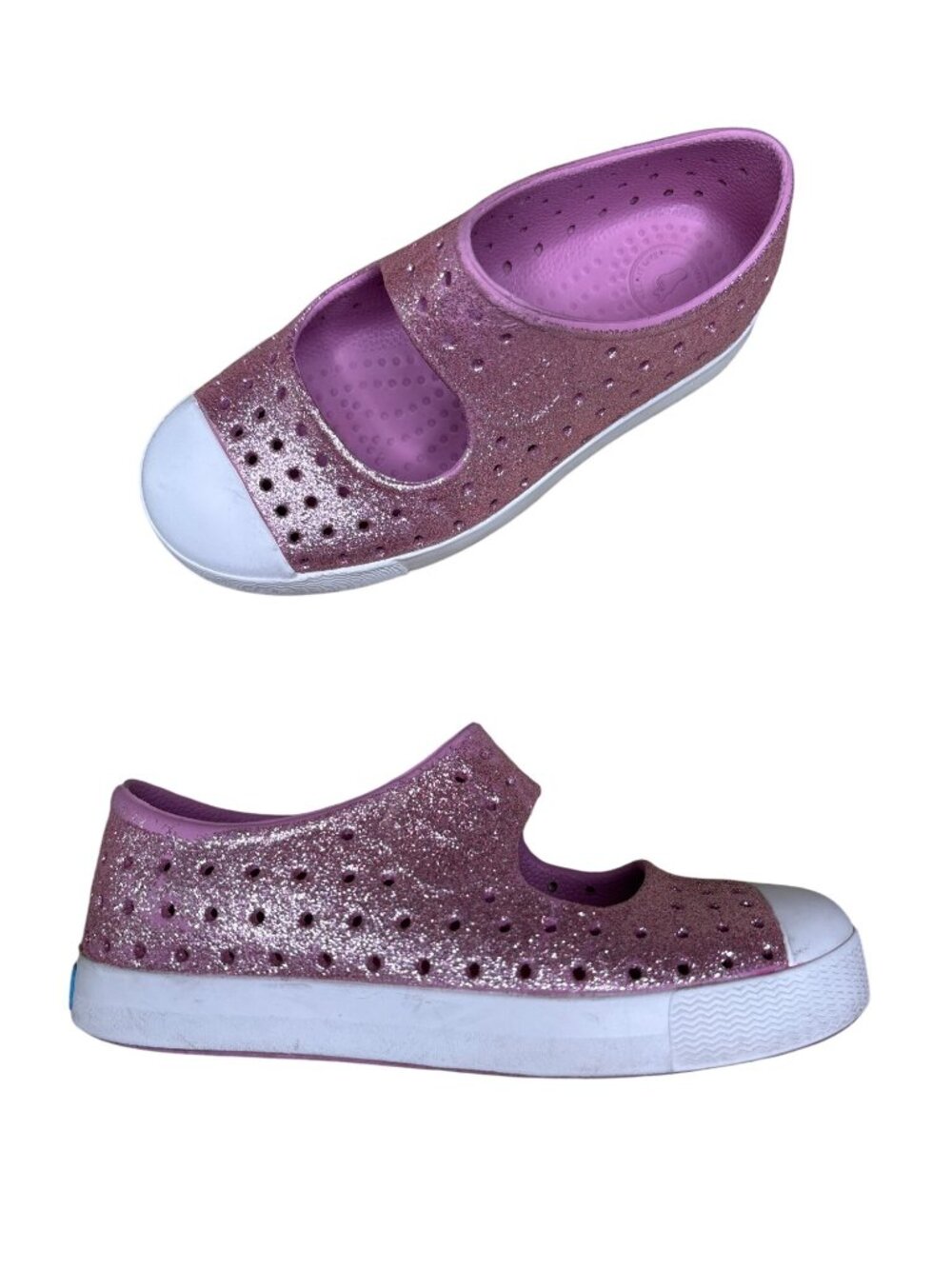 C12 Native Jefferson Juniper Bling Child Purple Glitter Mary Jane